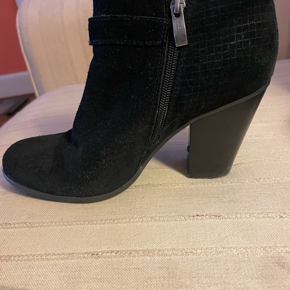 EUC MICHAEL By Michael Kors size 8 women's black suede ankle booties - Picture 4 of 13
